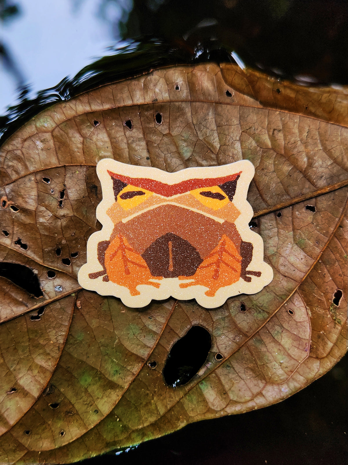 Malayan Horned Frog Sticker