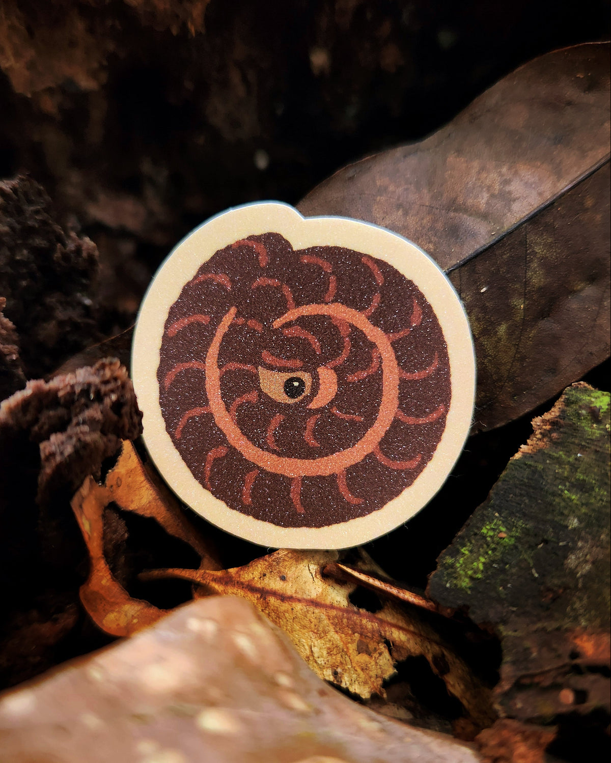Malaysian Giant Millipede Sticker