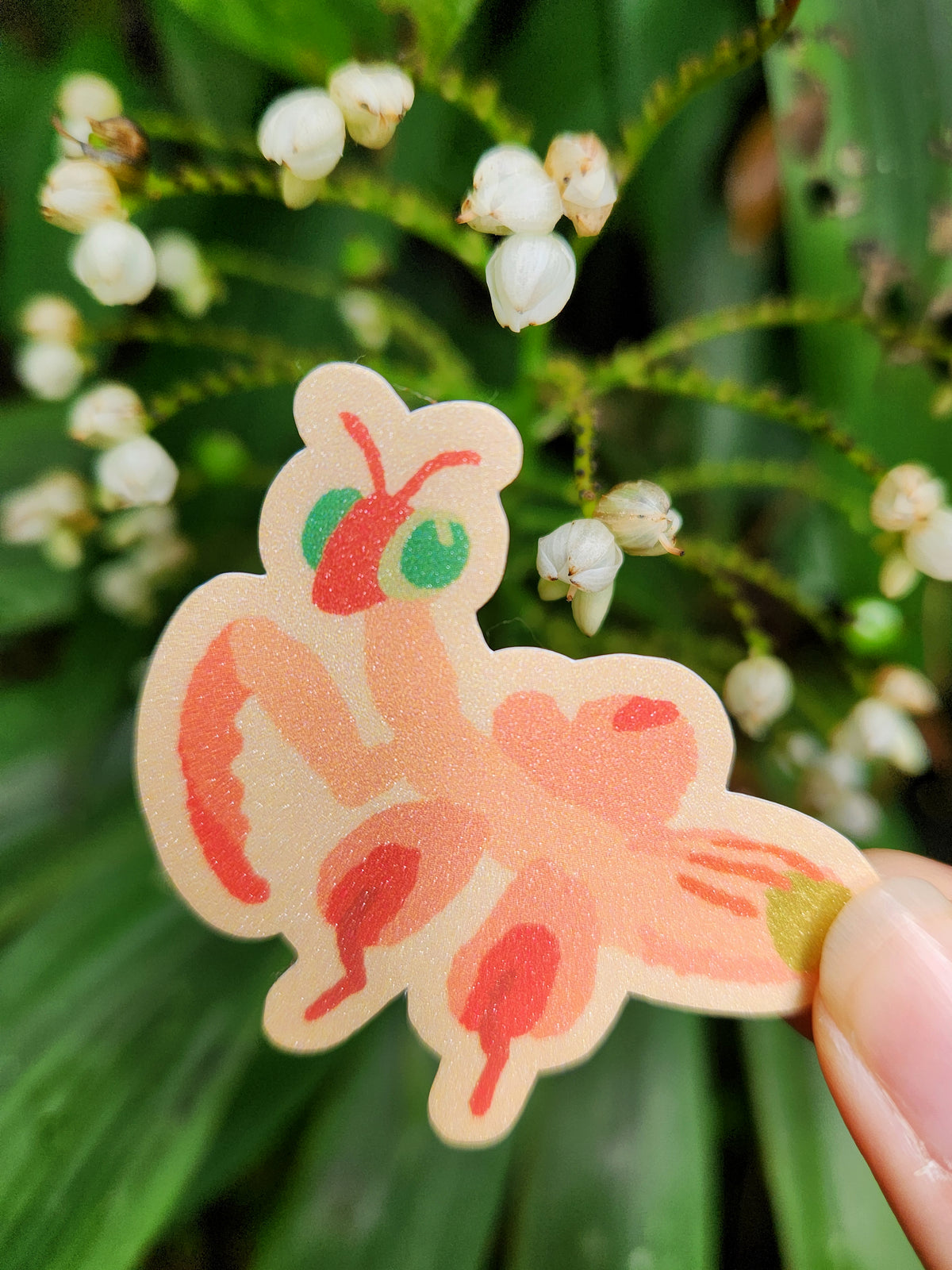 Orchid Mantis Sticker