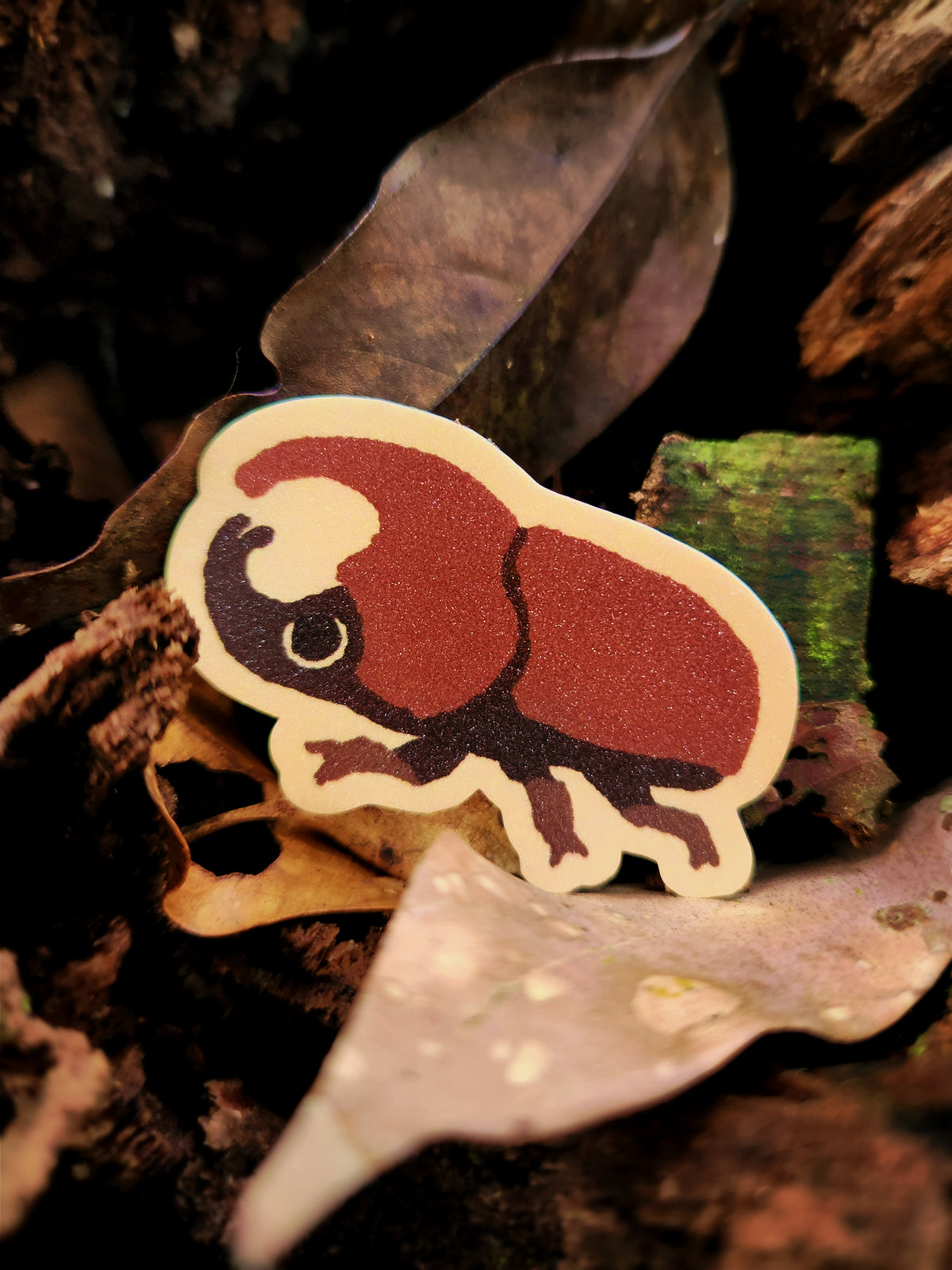 Malaysian Rhinoceros Beetle Sticker