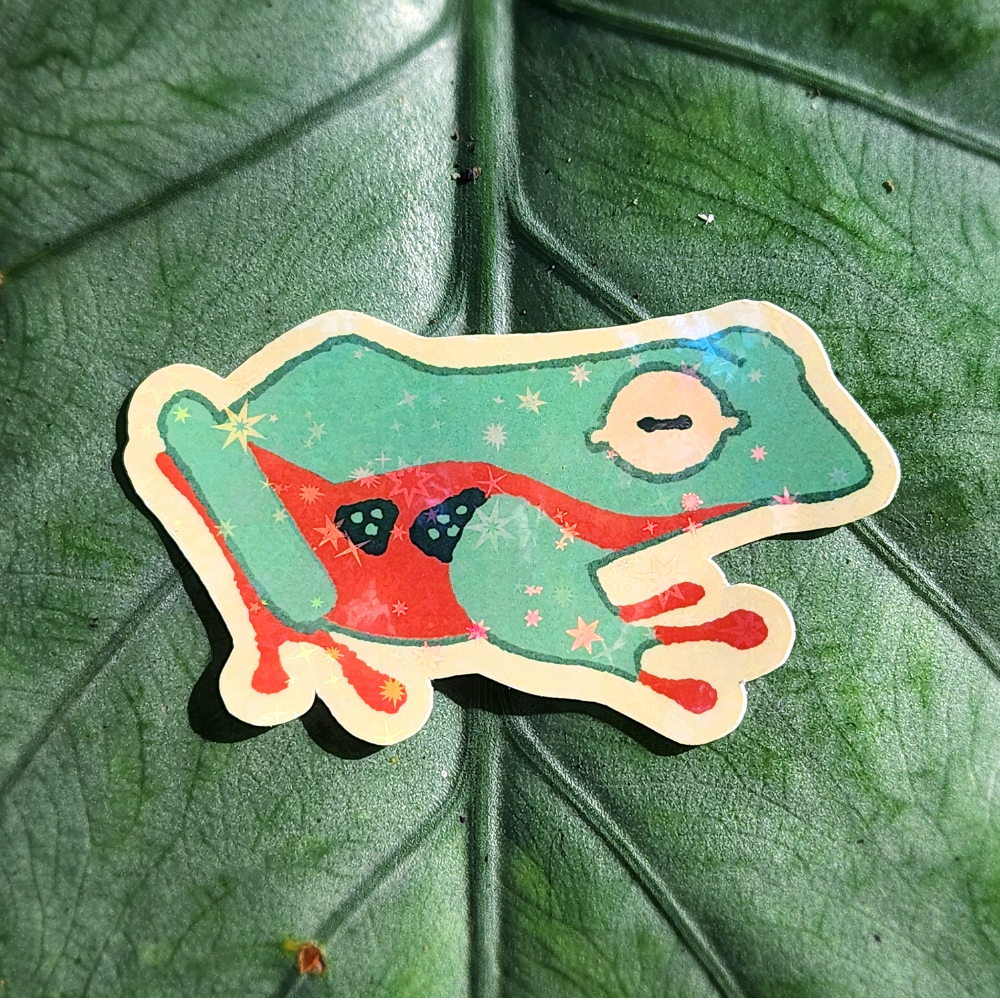 Twin-Spotted Tree Frog Sticker