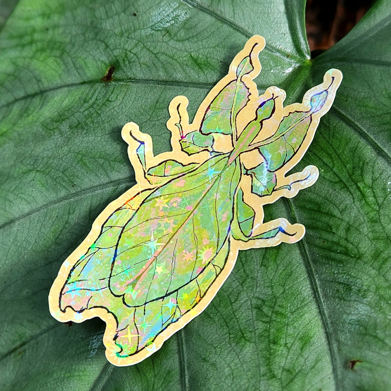 Giant Malaysian Leaf Insect Sticker